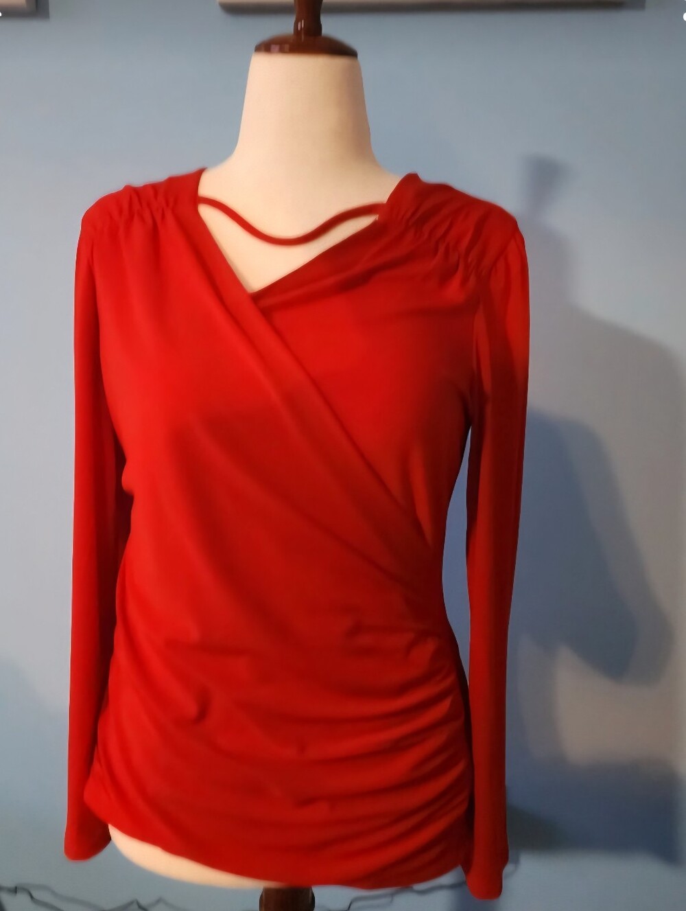 Red Women's Jacket & Coat - Stretch Polyester Blend